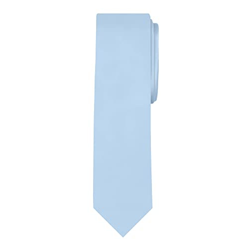 Image of Jacob Alexander Men's Slim Width 2.75 inch Solid Color Tie
