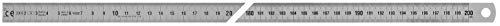 Vogel 1012020200 Steel Ruler 2000 mm Flexible Rust-Free Spring Band Steel Anti-Glare Surface Cross Section 18 x 0.5 mm Grey