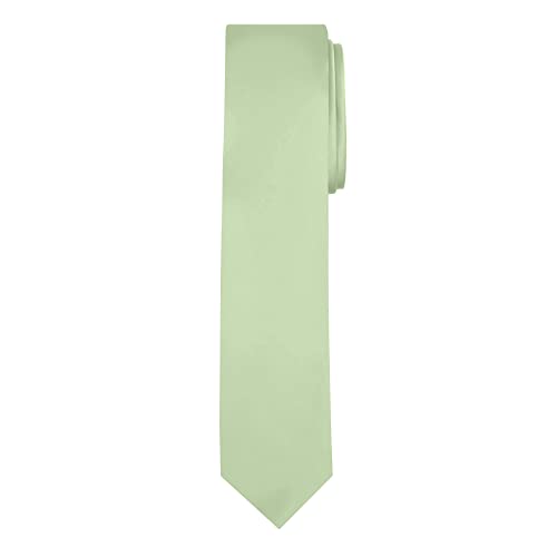 Image of Jacob Alexander Men's Skinny Width 2 inch Solid Color Tie