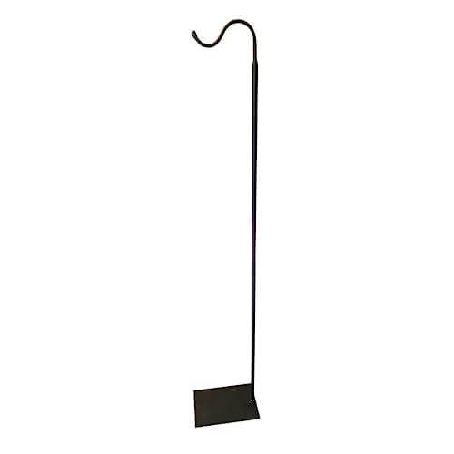 The Wind Chime CO 60" Adjustable Heavy Duty Shepherd's Hook Floor Stand Garden Hook for Outdoor, Hanging Plant, Solar Lights, Lanterns, Bird Feeders