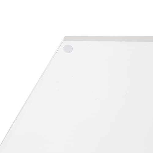 Image of Kate and Laurel Lipton Modern Hexagon Mirrored Tray; 18 x 18; White and Gold; Midcentury Decorative Serving Tray for Storage and Display