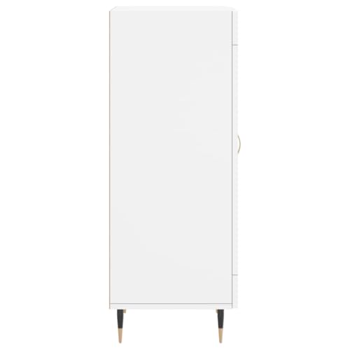 Credenza Cassettiera Cassettiera Mobile Contenitore Organizer Cucina Soggiorno Soggiorno 34,5 X 34 X 90 Cm Derivati Del Legno Bianco 02_0030244 - 4