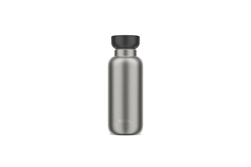 Mepal - Termo Ellipse - Botella térmica de doble pared - Termo para viajes - Caliente 9 horas y 12 horas fría - Acero inoxidable - 350 ml - Negro nórdico