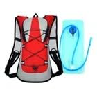 Mochila de Hidratação 8L Suede Sports | Bolsa Impermeável com Reservatório de Água | Bike, Corrida, MTB, Trilha e Esportes Outdoor | Leve, Compacta e Resistente (VERMELHO, AZUL, PRETO)