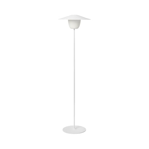 Lampe LED mobile Blomus blanche pour supprimer les zones sombres sans prise électrique
