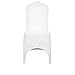 Byqny 50 coperture per sedie da sposa in spandex elasticizzato bianco coprisedie per sedie da pranzo per ristoranti, banchetti hotel, catering per feste, copertura universale per sedie