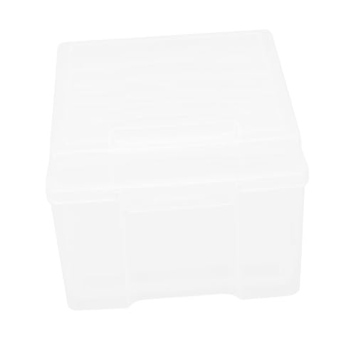 Lurrose Photo Organizers and Storage 5x7 Photo Box Lids for Art Supplies Postcards Certificates Compact Lightweight