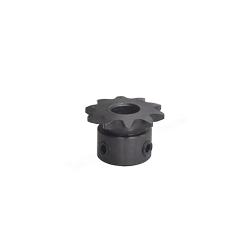 Roue 9 dents 04C en acier calibré avec alésage 6mm pour cinématique industrielle