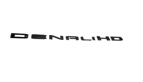 Image of 4pack Set 2019-2026 Emblems Denali DenaliHD Plus Sierra Letters Badges 3D NAMEPLATE Replacement for Sierra 2500HD 3500HD 2500 HD 86790675 86532074 (Gloss Black)