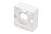 DIGITUS Surface-Mounted Frame for Junction Box/Network Socket - German Layout - 80 x 80 mm - 42 mm Depth - White
