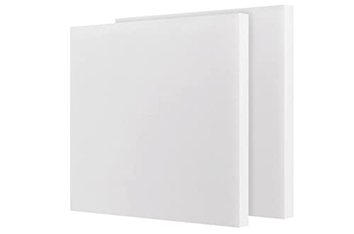 Image of HDPE (High Density Polyethylene) Plastic Sheet 3 /8 inch x 12 inch x 12 inch Natural