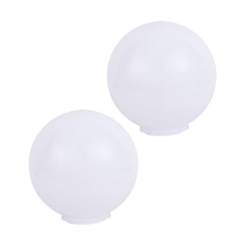 DIKACA 2 pezzi Paralume Sfera in Acrilico per Lampada da Parete Esterno Copertura Protettiva Elegante e Facile da Installare per Lampioncino e Lampade da Giardino