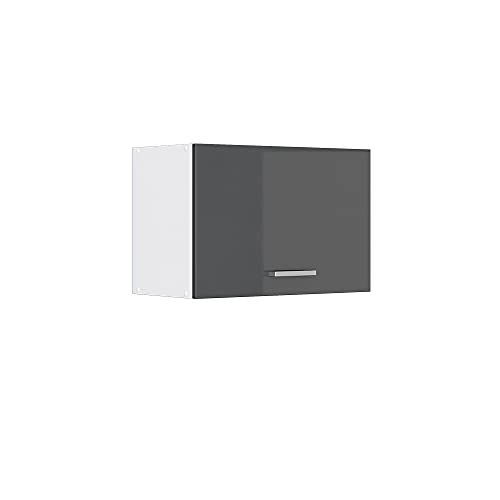 Vicco Elément Haut de Cuisine R-Line, Anthracite Haute Brillance, 60cm Plat, pour Une Combinaison Libre au Sein de systèmes de Cuisine modulaires