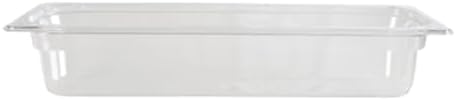 FSE 373-TG-PLPA8124L, Food Pan, 1/2 Size Long, 4" Deep, Clear | Polycarbonate Construction, Shatter Resistant, Scratch Resistant, Dishwasher Safe, -40°F To 210°F, NSF Listed