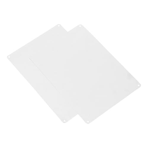 Plaques aluminium argentées vierges au fini impeccable pour affichage