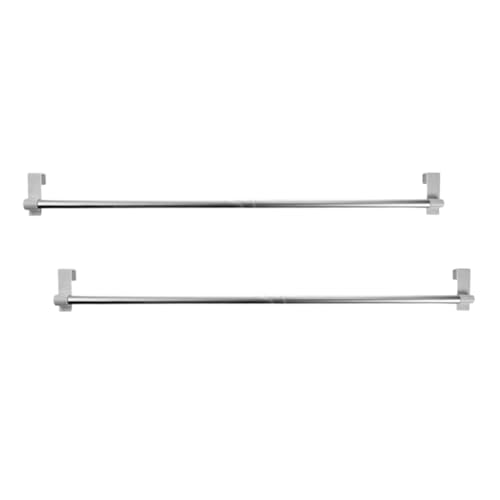 Lot de 2 Tringles à Rideau Extensibles pour Fenêtres et Portes Prête à Poser avec Crochets de Fixation Ajustable de 60 à 105 cm