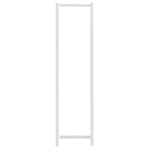 Toallero blanco de acero para puerta de 25x20x95 cm 5