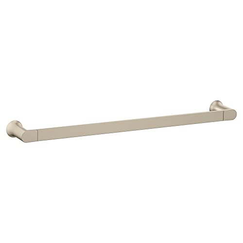 Moen BH3824BN Genta Lx Brushed Nickel Modern 24-Inch Single Wall Mounted Towel Bar For Kitchen Or Bathroom thumb #3