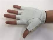 HJ Half Finger Golf Glove Ladies Medium fits on Left Hand, 3pk