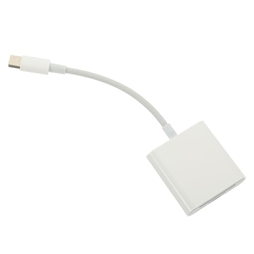 FONDOTIN Lector de Tarjetas Portátil USB Tipo-c con Doble Ranura OTG para Transferencia Rápida de Datos Compatible con SD y Adaptador Resistente de Abs para Uso Diario