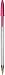 Bic Cristal Fun Ballpoint Pens, Pink Ink Smudge-Proof Writing Pens and Wide Point (1.6mm), Pack of 20