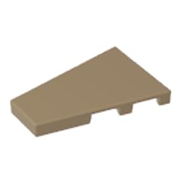 XYEIUGO Circular Plate 2x3 Wedge Plate Left Compatible, Dark Tan, 50 PCS — image 1