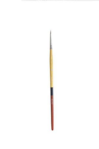 Princeton Snap! 9650R-3/0 Taklon Round 30 Snap Brush, Size 3/0 inch, Gold