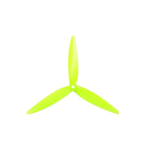 Hélice 3 pales 7 pouces 7040 jaune pour drone FPV et UAV endurance