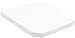 Produktbild Villeroy & Boch Finion WC-Sitz, Toilettendeckel mit Absenkautomatik, abnehmbarer Toilettensitz aus bruchsicherem Duroplast, Klodeckel Original Ersatzteil, rechteckig, Stone White, matt