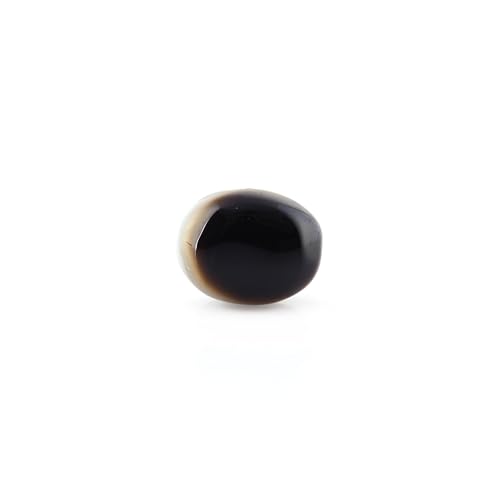 Agate du Botswana 11,29 carats, cabochon ovale d'exception aux lignes graphiques denses