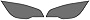 Rshield Headlight Protection Film Covers Compatible with Lincoln Aviator 2020-2022 - Blackout Smoke