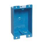 Carlon B108R-UPC Switch/Outlet Box, 1-Gang, Depth: 1-1/4", Ear Brackets, Non-Metallic- Pack of 10