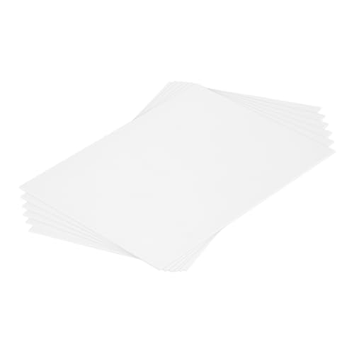 MECCANIXITY ABS Plastic Sheet 8 Inch x 6 Inch x 0.06 Inch ABS Styrene Sheets for Building Model DIY Crafts Panel White 6 Pcs