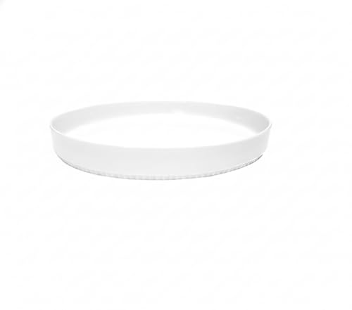 Pillivuyt France Toulouse, Deep White Porcelain Serving Plate, 8.5 Inches (231723BL)
