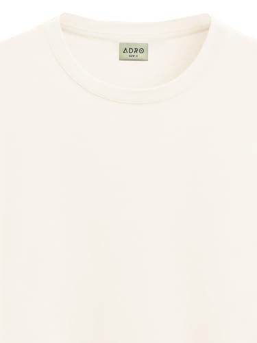 Image of ADRO Men's Cotton Solid Regular Fit T-Shirt