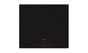 Siemens EH601HFB1E iQ300, Smartes Induktionskochfeld, 60 cm, Schwarz, flächenbündig, TouchSlider, Dunstabzugsautomatik – das perfekte Zusammenspiel von Kochfeld und Dunstabzugshaube