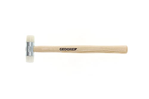GEDORE Nylonhammer mit Holzgriff, Lederhammer, Ø 22 mm, Hammer mit Eschenstiel, Werkzeug, geschmiedet, 225 E-22 – Ansicht 5