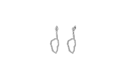 Boucles d'oreilles Corse argent 925 oxyde zirconium blanc pendantes