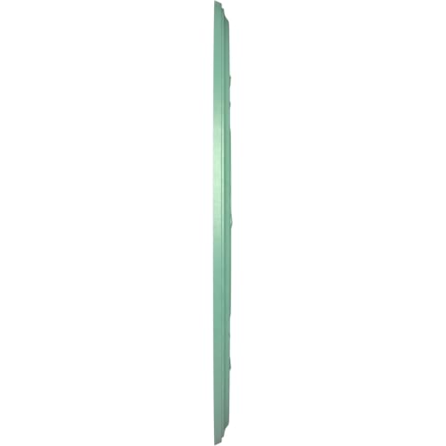 Image of Ekena Millwork CMP19BAFSM Baltimore Thermoformed PVC Ceiling Medallion (Fits Canopies up to 7 3 /4 inch), 19 inchOD x 3 1 /2 inchID x 1 inchP, Universal Pearl Metallic Sea Mist