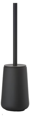 Zone Denmark Nova One Toilet Brush with Holder, Ceramic WC Brush, Bathroom Toilet Cleaner with Soft-Touch Finish, Ø 10.3 cm, Height 37 cm, Black - Image 2