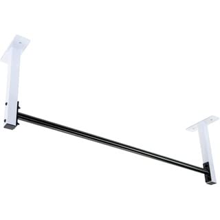 Ceiling and Wall Mount Pull Up Bar in Black and White Chin-up Bar