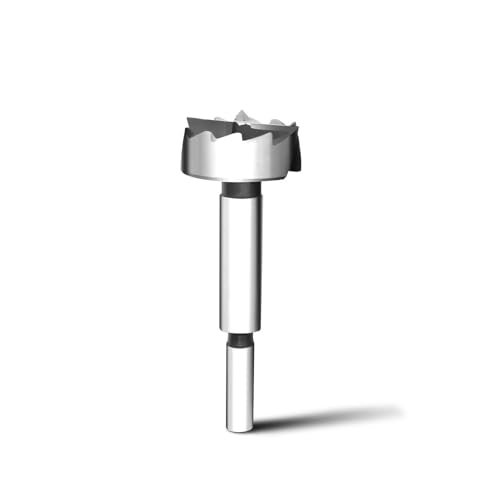 Punta Forstner 30mm,Punta da trapano 30mm per legno,lunghezza 90 mm con gambo rotondo da 8 mm
