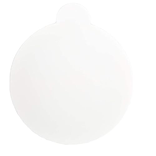 30 pegatinas redondas para trampas antipulgas, para cocina, salón, dormitorio, jardín, casa de mascotas, color blanco, 11 cm