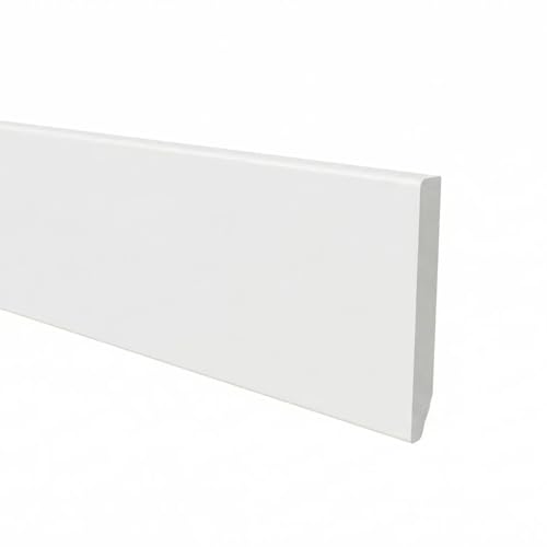 Zócalo - Rodapié Blanco de PVC hidrófugo, 9cm de alto y 220cm de largo