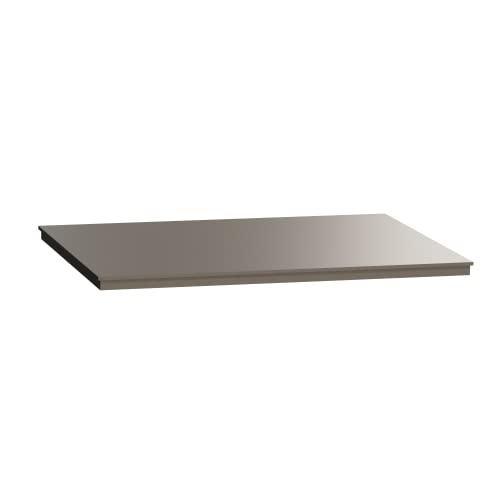 Plaque de finition inox Unica System+ Schneider boîtier de sol M encastrable INS52157