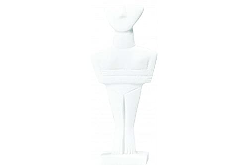 Cycladic Male Figure (Cast Alabaster Statue 18 cm / 7 Inches)
