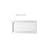 60x36 inch Single Threshold Shower Tray Center Drain in Glossy White