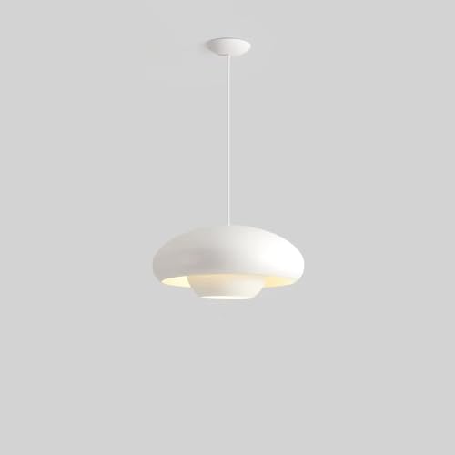 Lustre de chevet champignon blanc LED dimmable pour chambre et resto