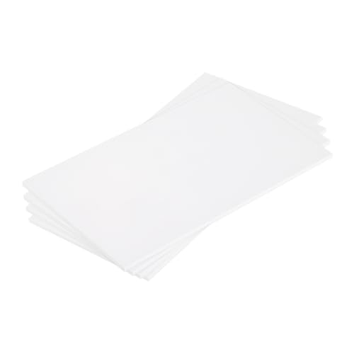 MECCANIXITY ABS Plastic Sheet 7 Inch x 4 Inch x 0.12 Inch ABS Styrene Sheets for Building Model DIY Crafts Panel White 4 Pcs