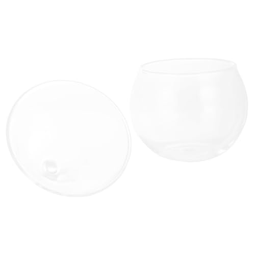 Alipis Cuenco De Vidrio Transparente para Ensalada Soporte para Hielo Seco Frutero De Vidrio para Servidores De Frutas y Verduras Eventos o Fiestas